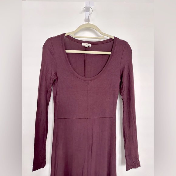 Burgundy Wilfred Long Sleeve Dress - Picture 2 of 4